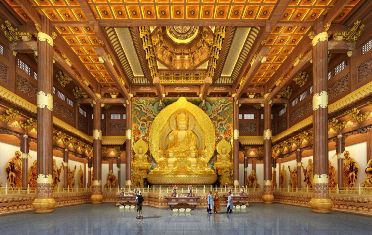 大雄寶殿室內(nèi)設(shè)計(jì)